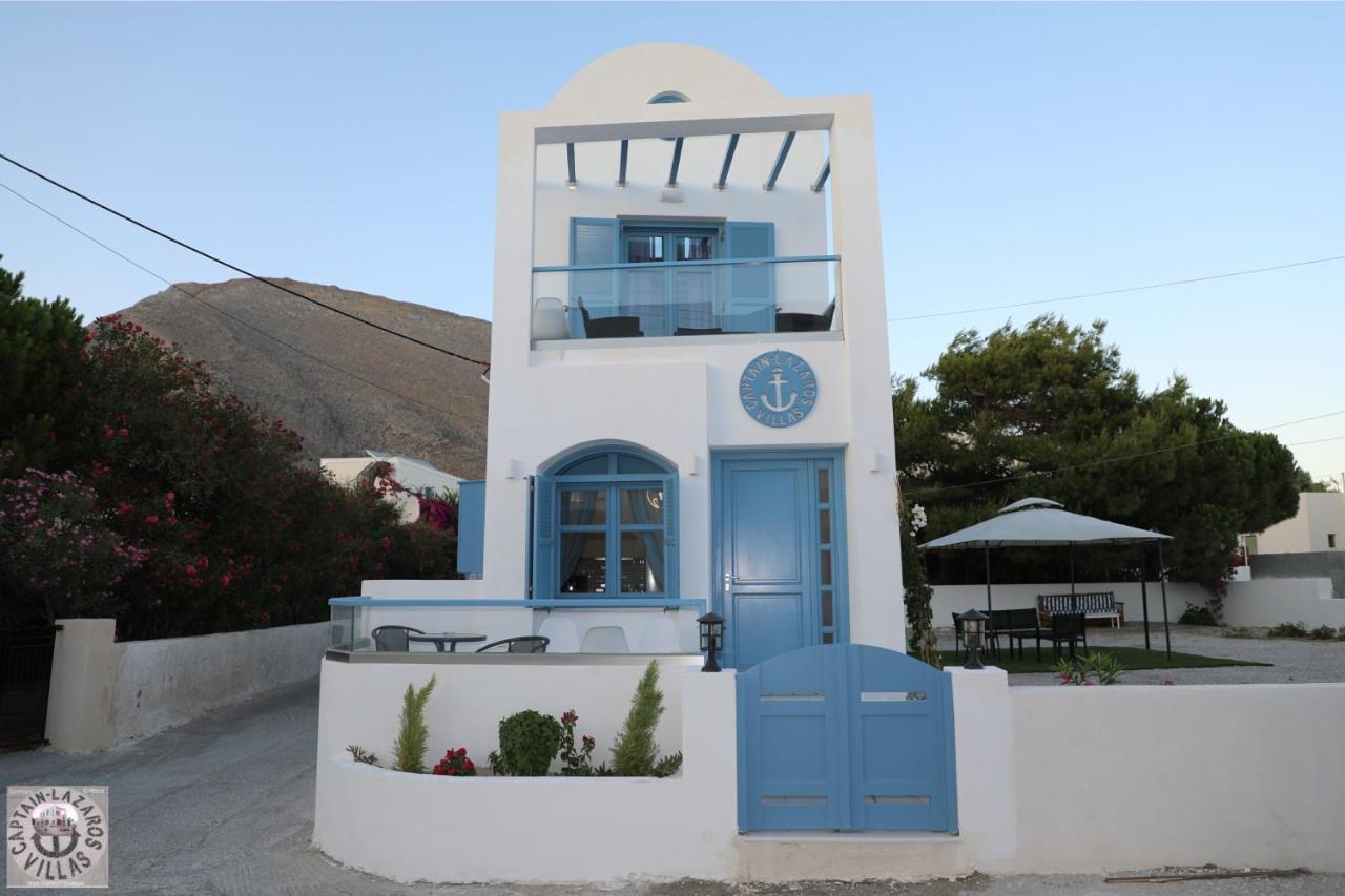 Located By The Sea One Beachfront Private Captain Lazaros Pool Villa With Loft In 750Sqm Spacious Private Plot-Jacuzzi-Sunrelax-Furnished Terace-Gazebo-Private Parking,Sleep 3 Adults And 2 Children, Just Steps From The Black Beach-Seaview Періса Екстер'єр фото