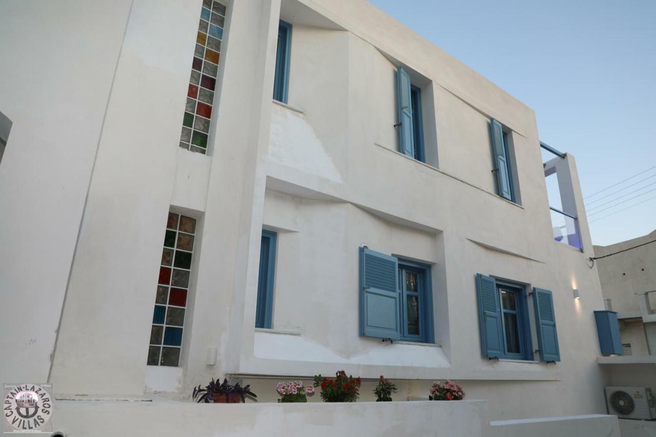 Located By The Sea One Beachfront Private Captain Lazaros Pool Villa With Loft In 750Sqm Spacious Private Plot-Jacuzzi-Sunrelax-Furnished Terace-Gazebo-Private Parking,Sleep 3 Adults And 2 Children, Just Steps From The Black Beach-Seaview Періса Екстер'єр фото