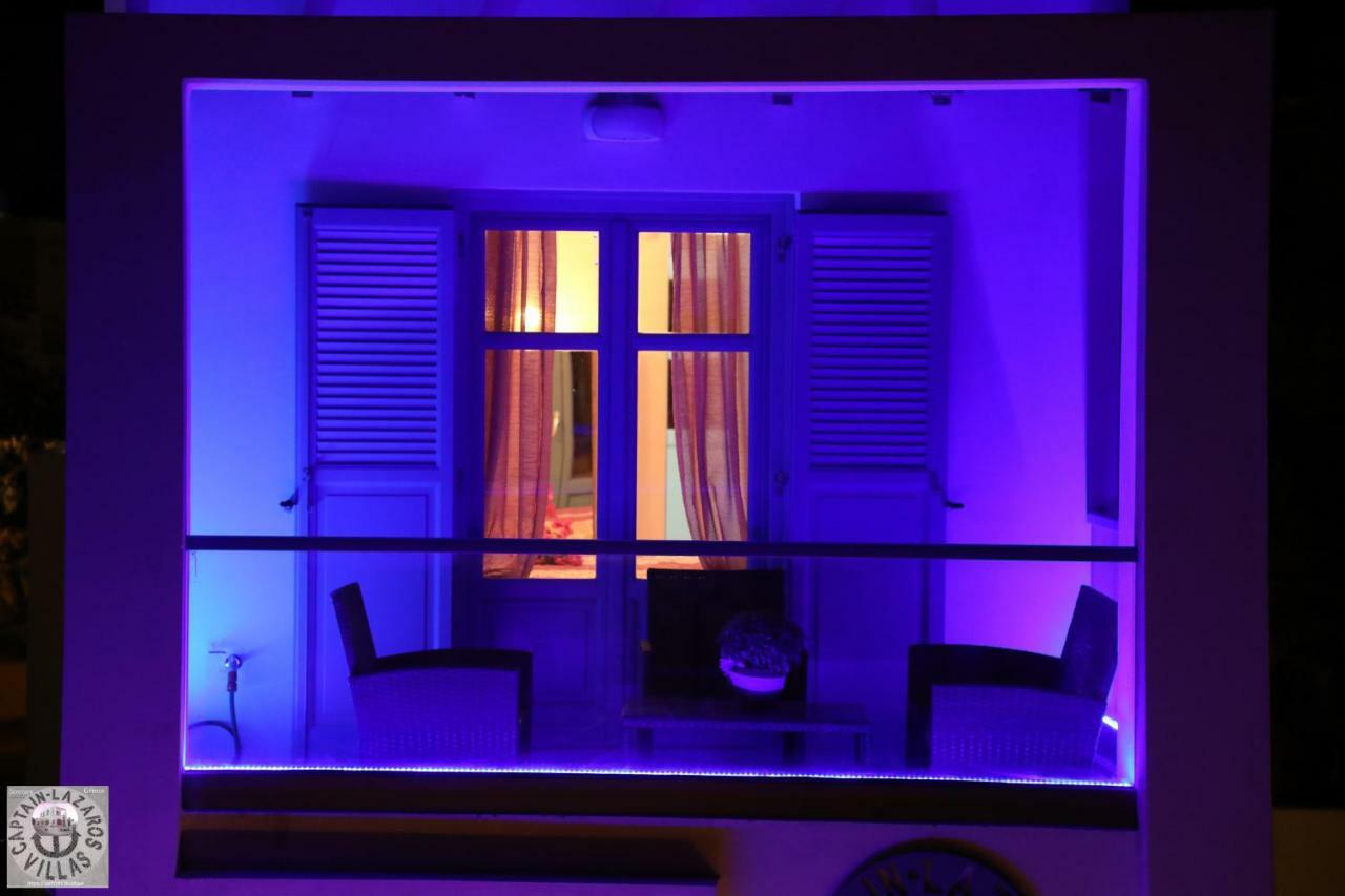 Located By The Sea One Beachfront Private Captain Lazaros Pool Villa With Loft In 750Sqm Spacious Private Plot-Jacuzzi-Sunrelax-Furnished Terace-Gazebo-Private Parking,Sleep 3 Adults And 2 Children, Just Steps From The Black Beach-Seaview Періса Екстер'єр фото